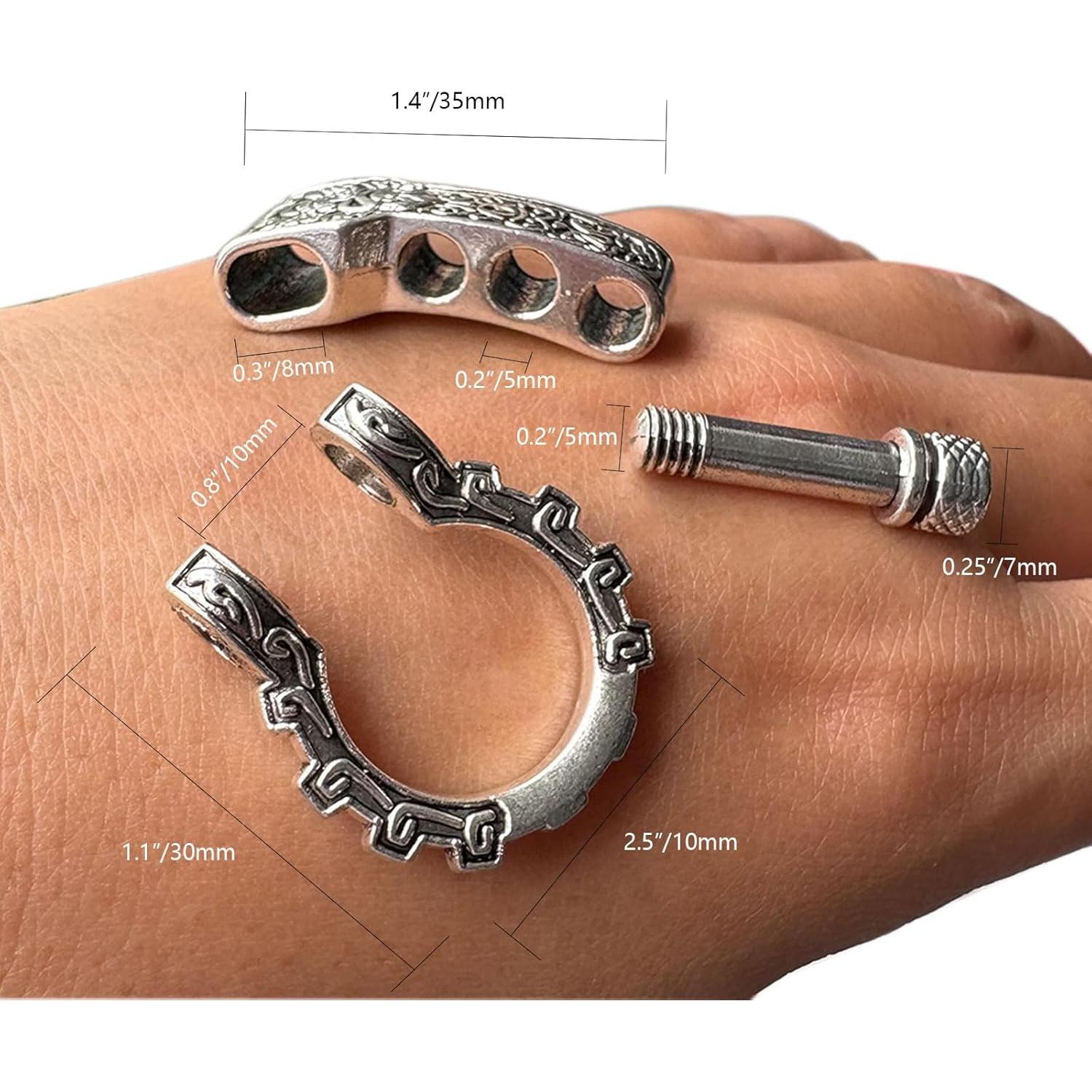 Grilletes de Arco Ajustables Dorados 10 Pcs Paracord