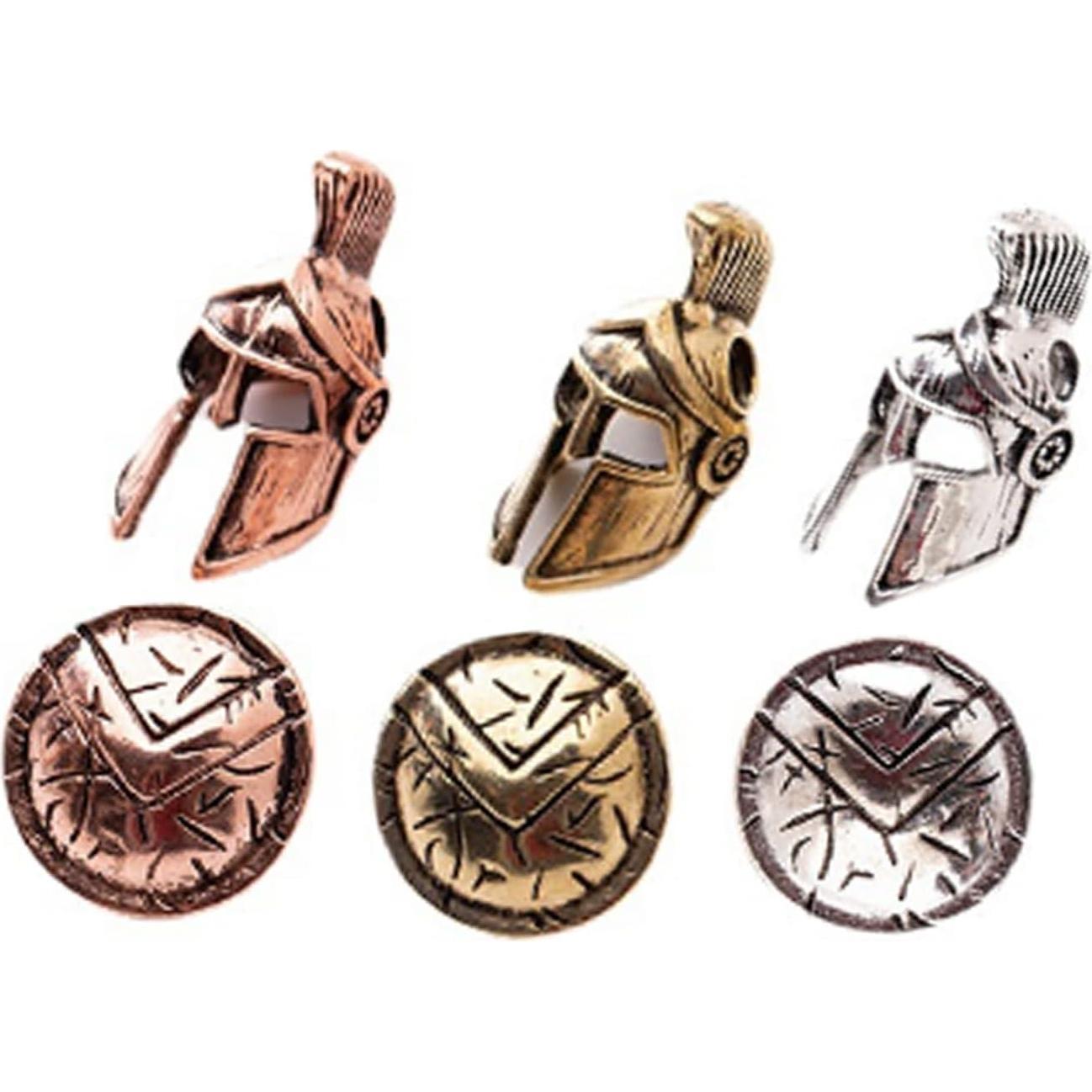 Paquete de 10 cuentas de metal SU LIFE para paracord