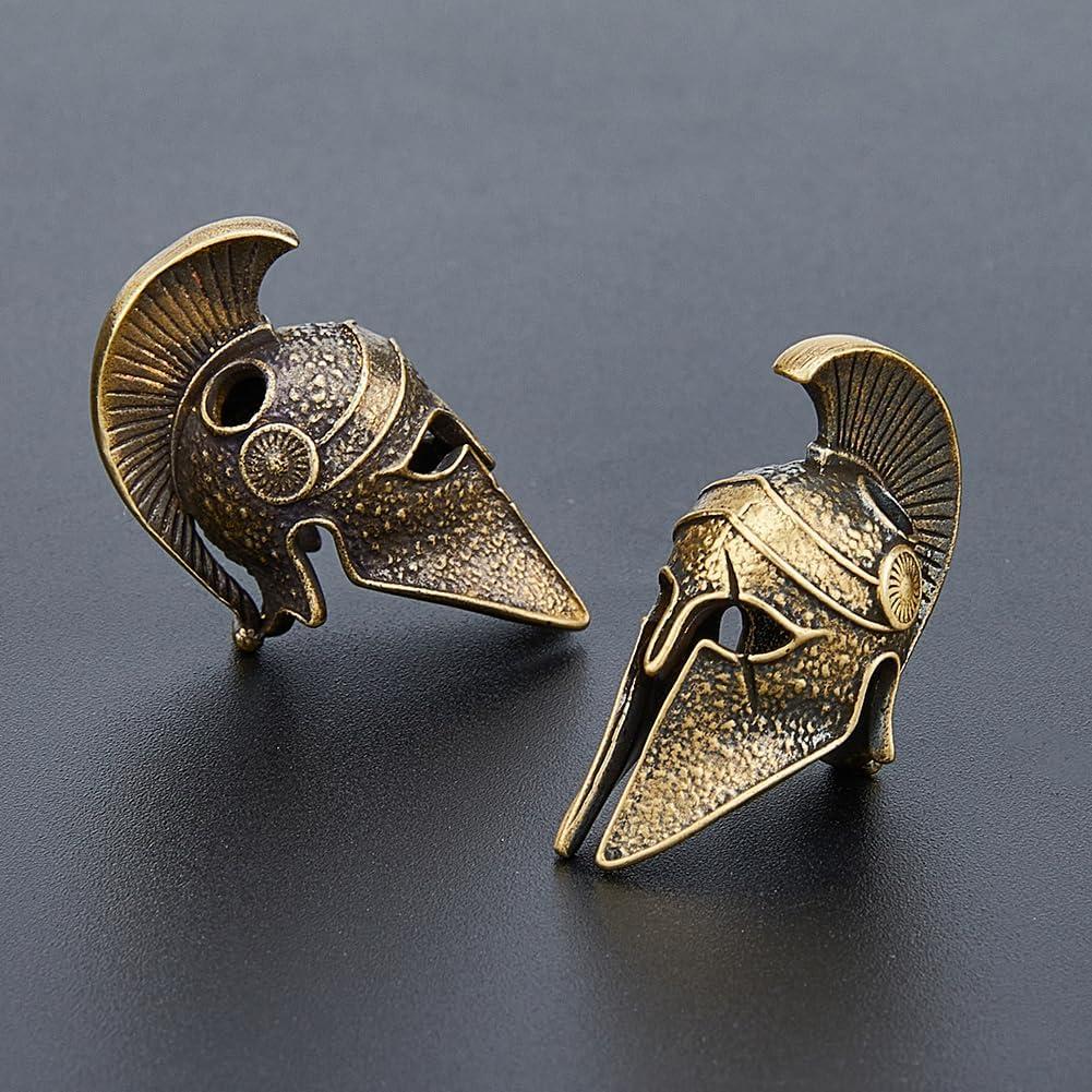 Beads de Paracord Casco Bronce Antiguo SUPERFINDINGS 2 Piezas