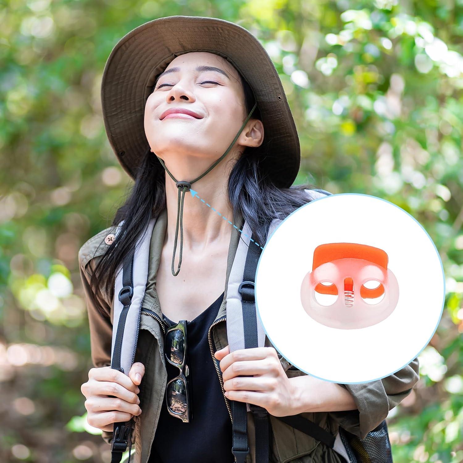 Cierres de Cuerda de Plástico uxcell 20 Pcs Doble Agujero