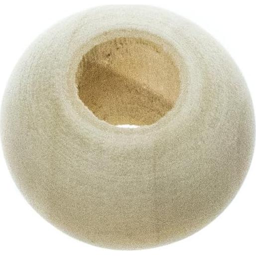 Perlas de Madera Natural Paracord Planet 25 mm Paquete de 100