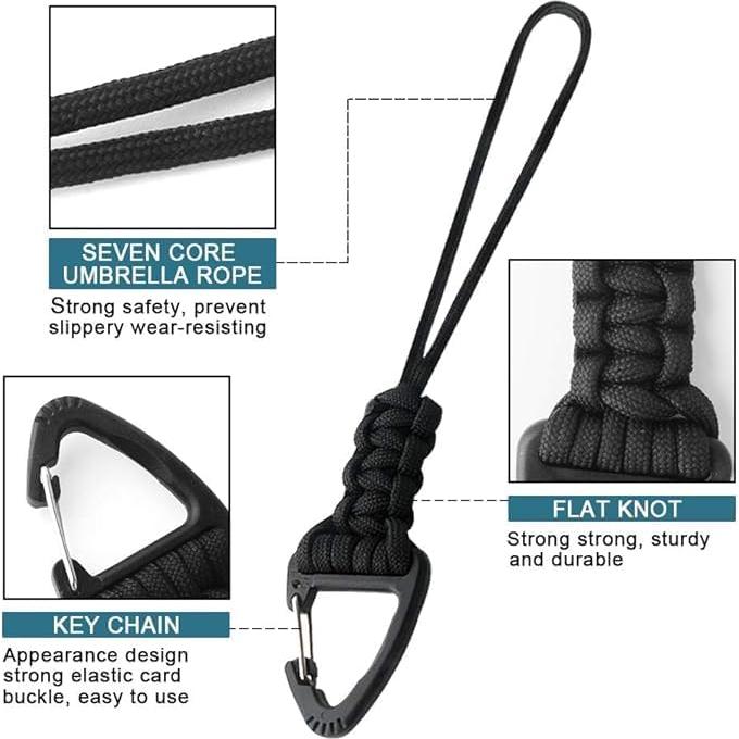 Llavero de Paracord NewBEP 5 Pack 20 cm Alta Resistencia