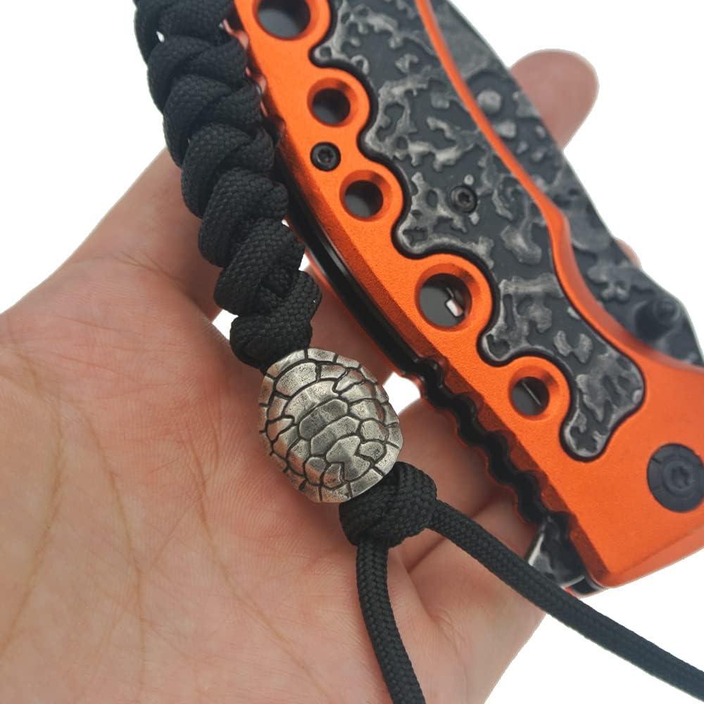 Concha de Tortuga Bead Paracord AM33 Plata 1.9x1.6 cm