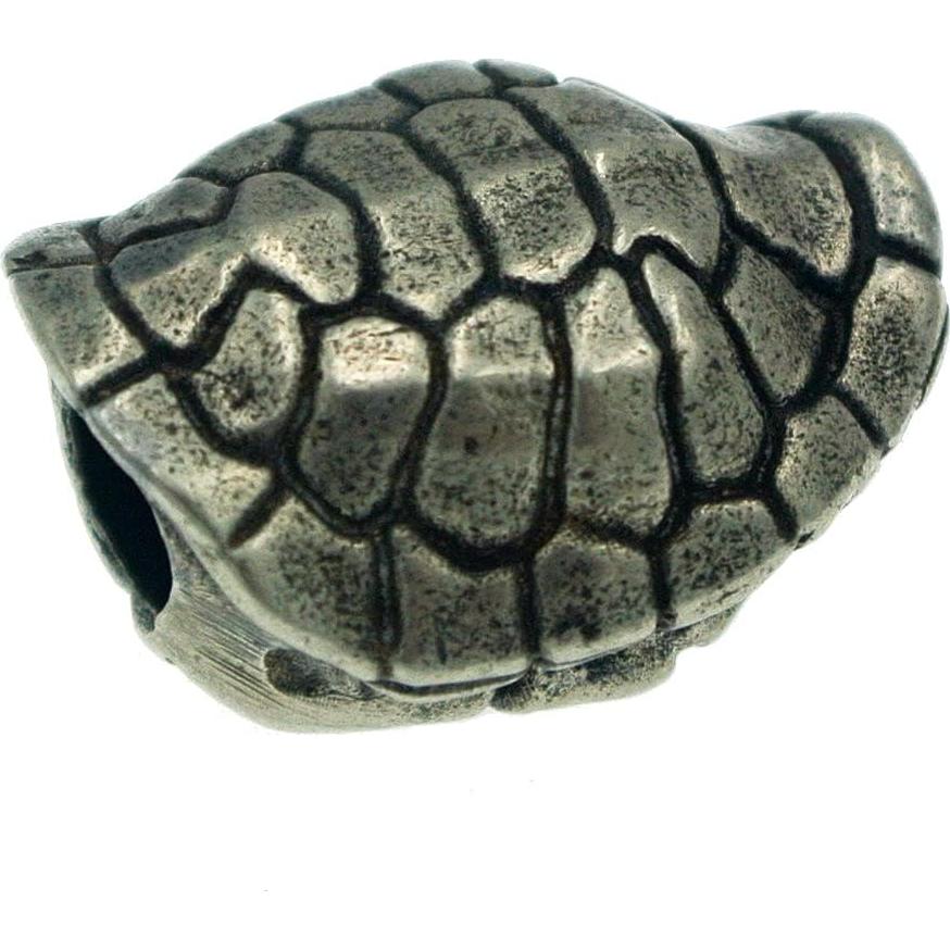 Concha de Tortuga Bead Paracord AM33 Plata 1.9x1.6 cm