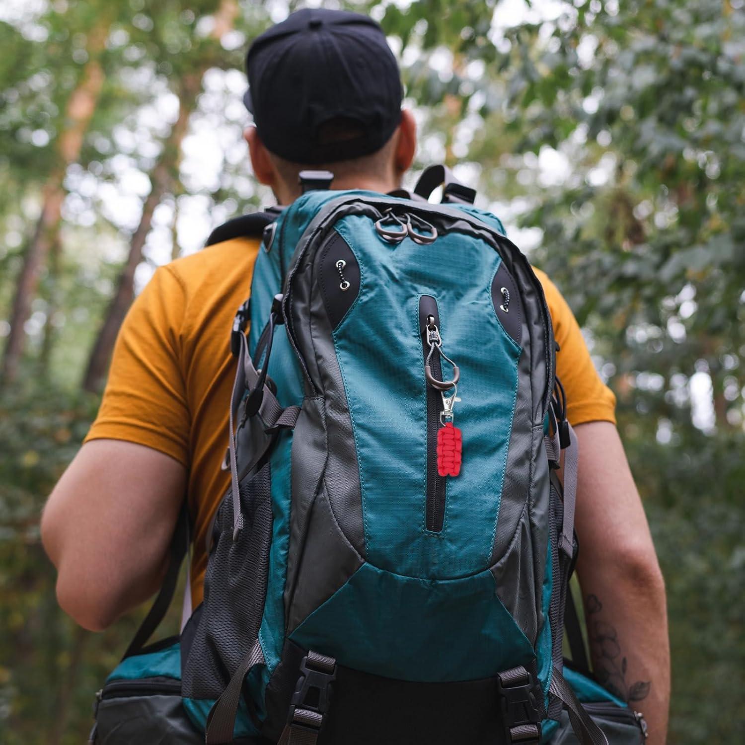 Tiradores de Cremallera Paracord uxcell 4 Piezas Negro 75mm