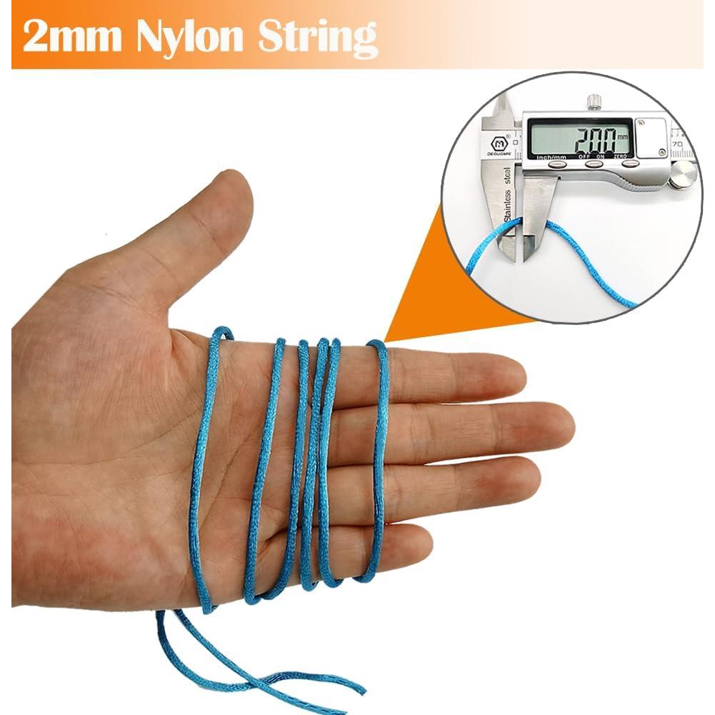 Cuerda de Nylon Rattail 2mm Ewparts 120 Metros 12 Colores