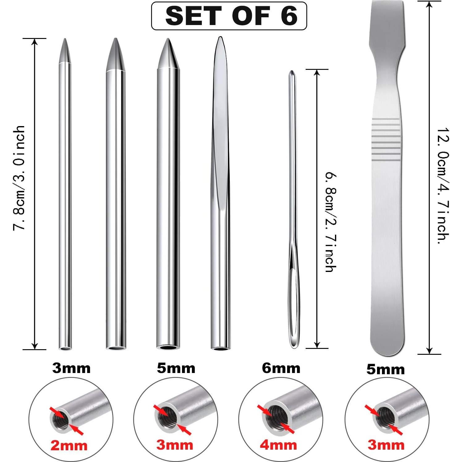 Set de Costura Paracord BBTO 6 Piezas Agujas y Herramienta