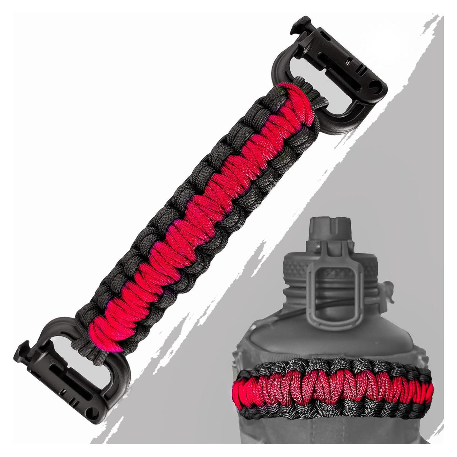 Mango de Paracord Iron Infidel para Botella 1.89L Bicolor