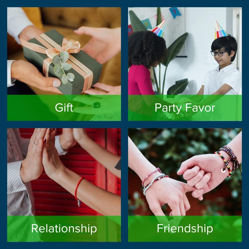 Kit de Pulsera de Amistad Paracord Planet 10 Charms 3.05m