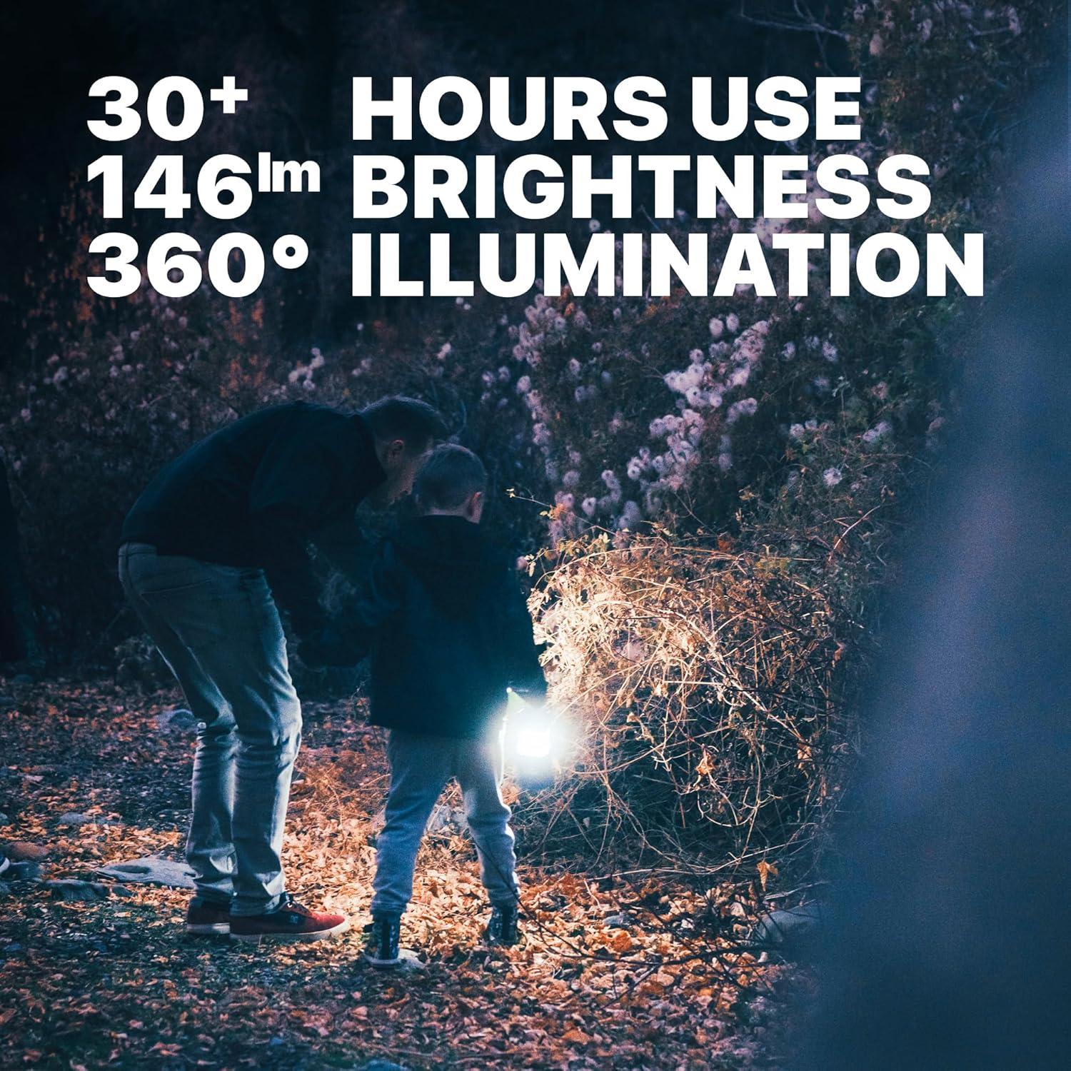 Linterna de Camping LED MalloMe Paquete de 4 Multicolor 146 Lúmenes