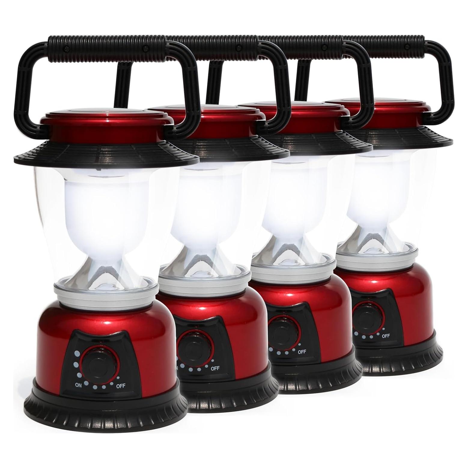 Linterna LED Camping FANT.LUX Brillo Regulable 4 Paquete