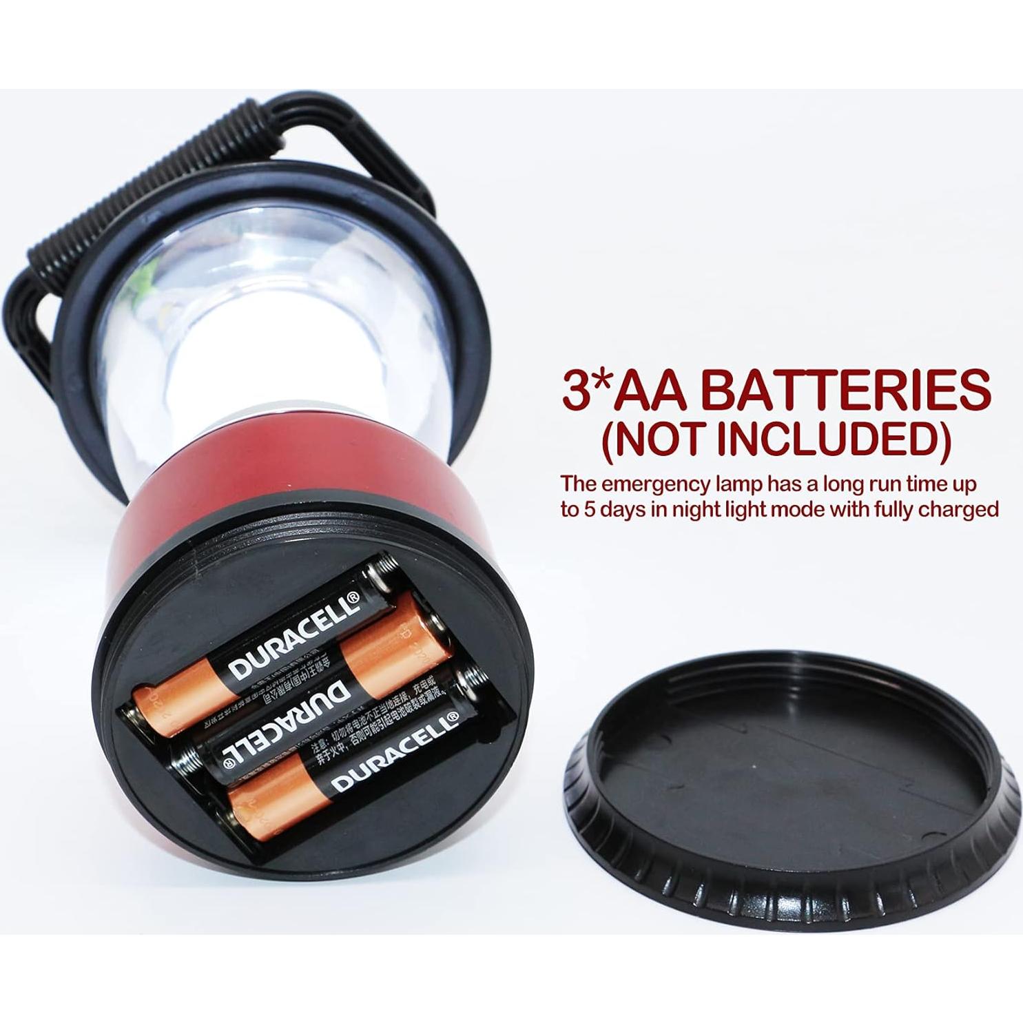 Linterna LED Camping FANT.LUX Brillo Regulable 4 Paquete