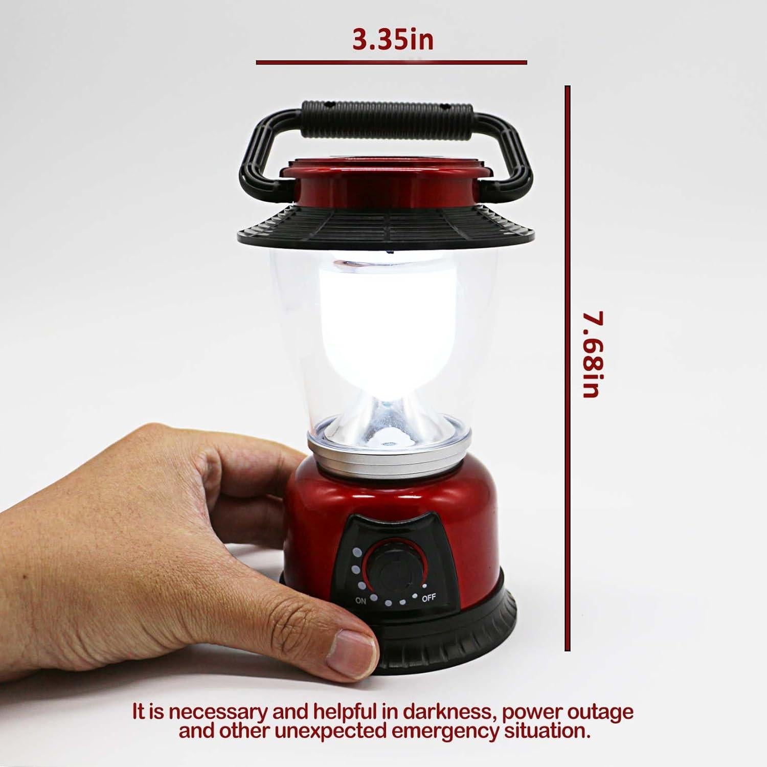 Linterna LED Camping FANT.LUX Brillo Regulable 4 Paquete