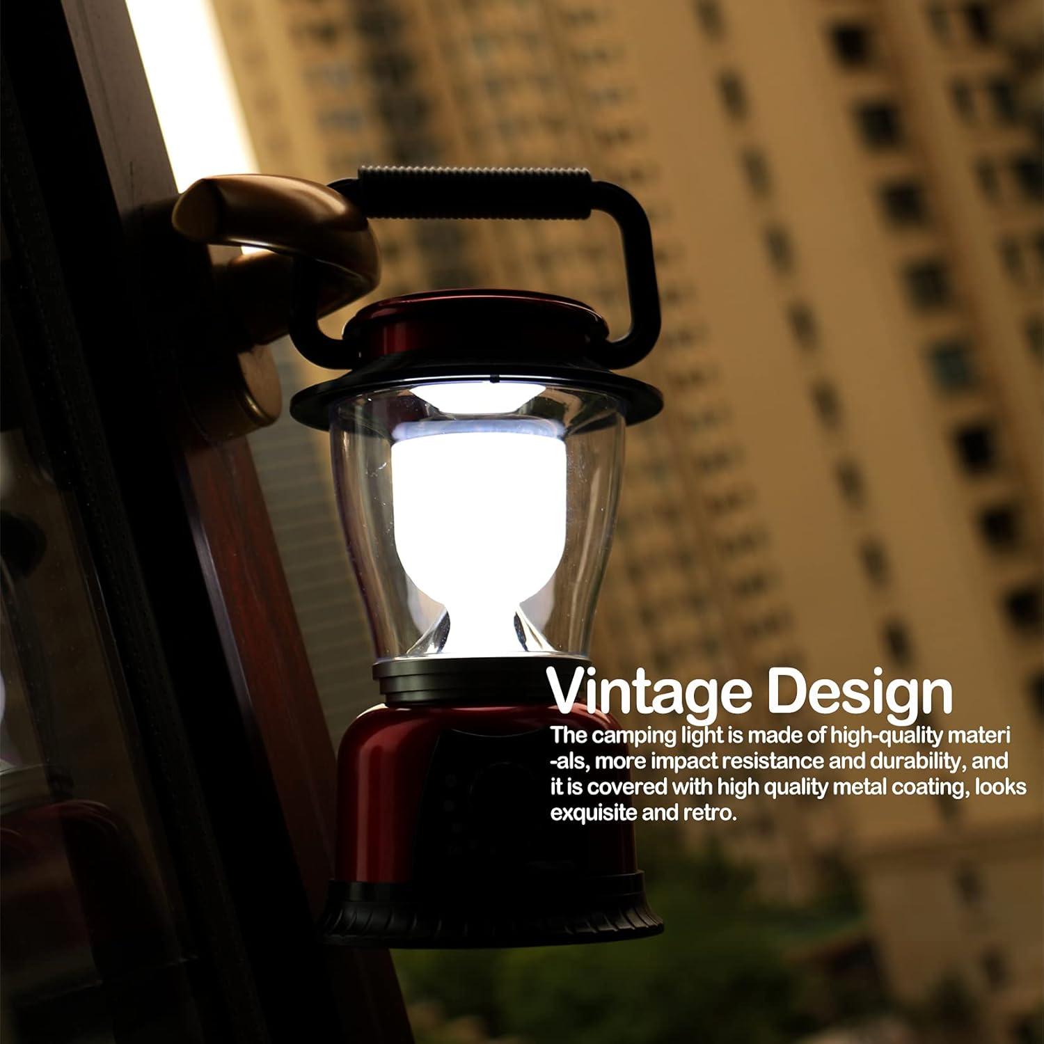 Linterna LED Camping FANT.LUX Brillo Regulable 4 Paquete