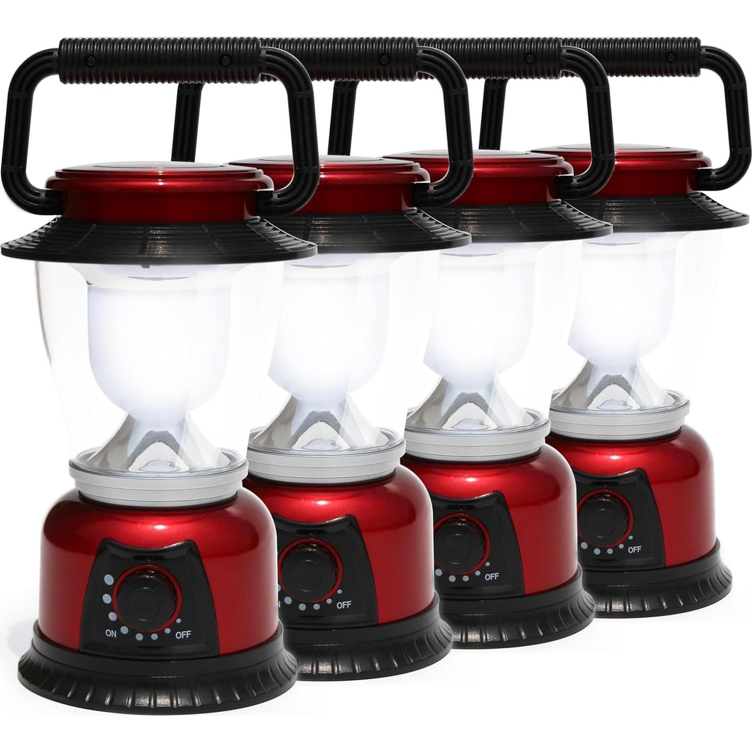 Linterna LED Camping FANT.LUX Brillo Regulable 4 Paquete