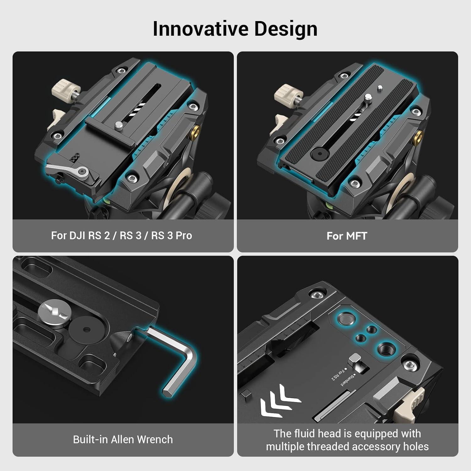 Trípode de Video SmallRig AD-01 73" con Cabezal Fluido