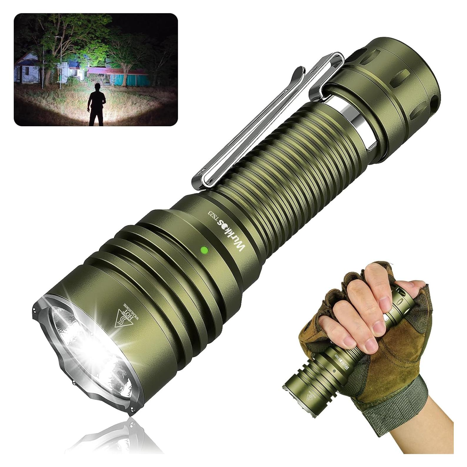 Linterna Táctica Wurkkos TS23 5000 Lúmenes Recargable IP68