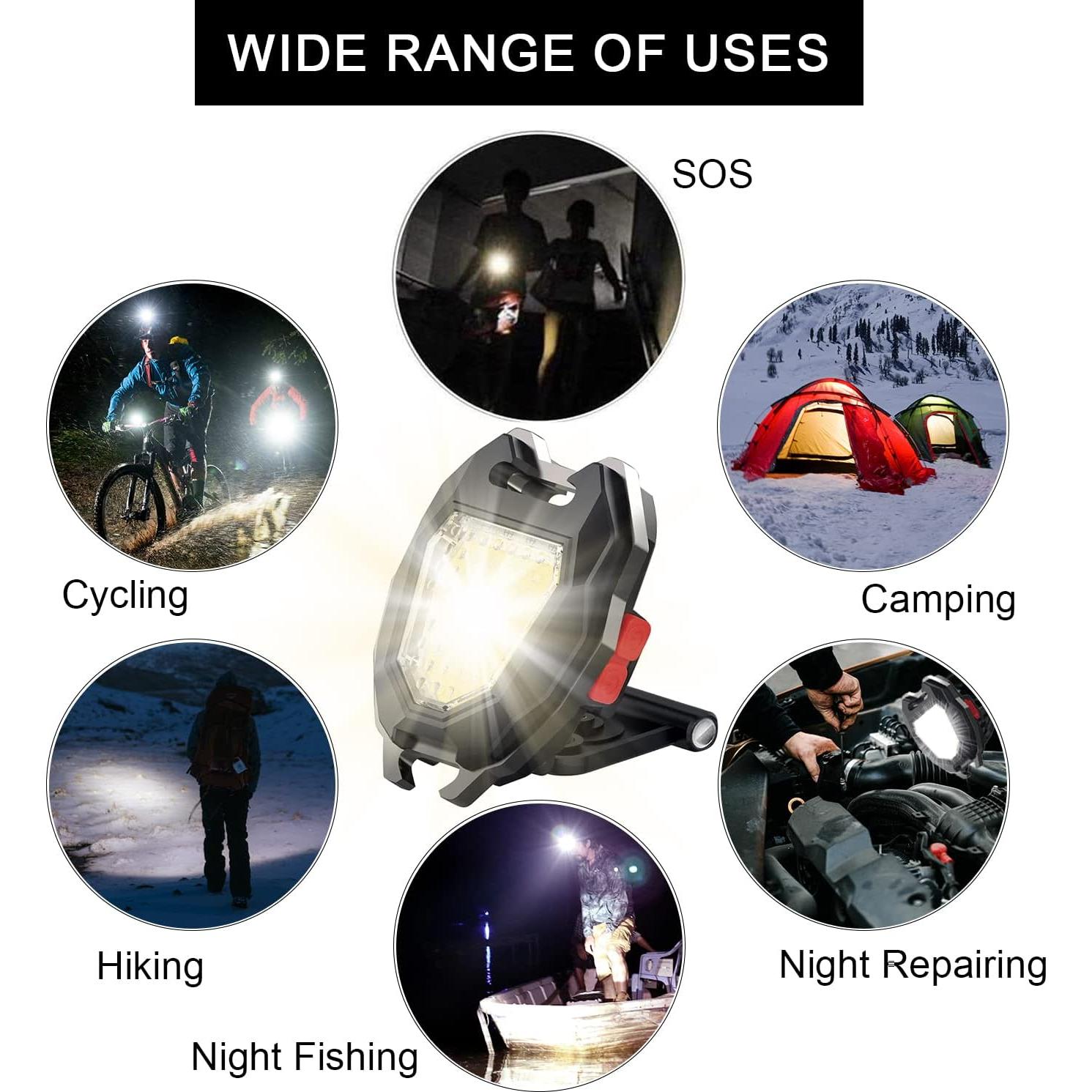 Linterna de Llavero MAKDAK COB 1200 Lúmenes 2 Pack