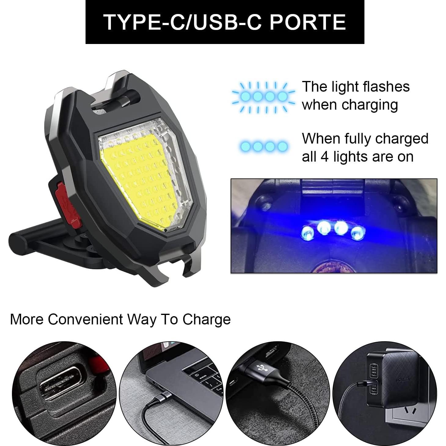 Linterna de Llavero MAKDAK COB 1200 Lúmenes 2 Pack