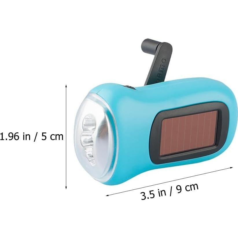 Linterna LED de Mano Hemobllo 3.5x5cm Solar y Manual