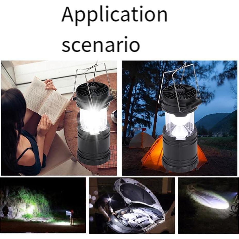Linterna LED Viodmss con Ventilador para Camping 250 Lúmenes