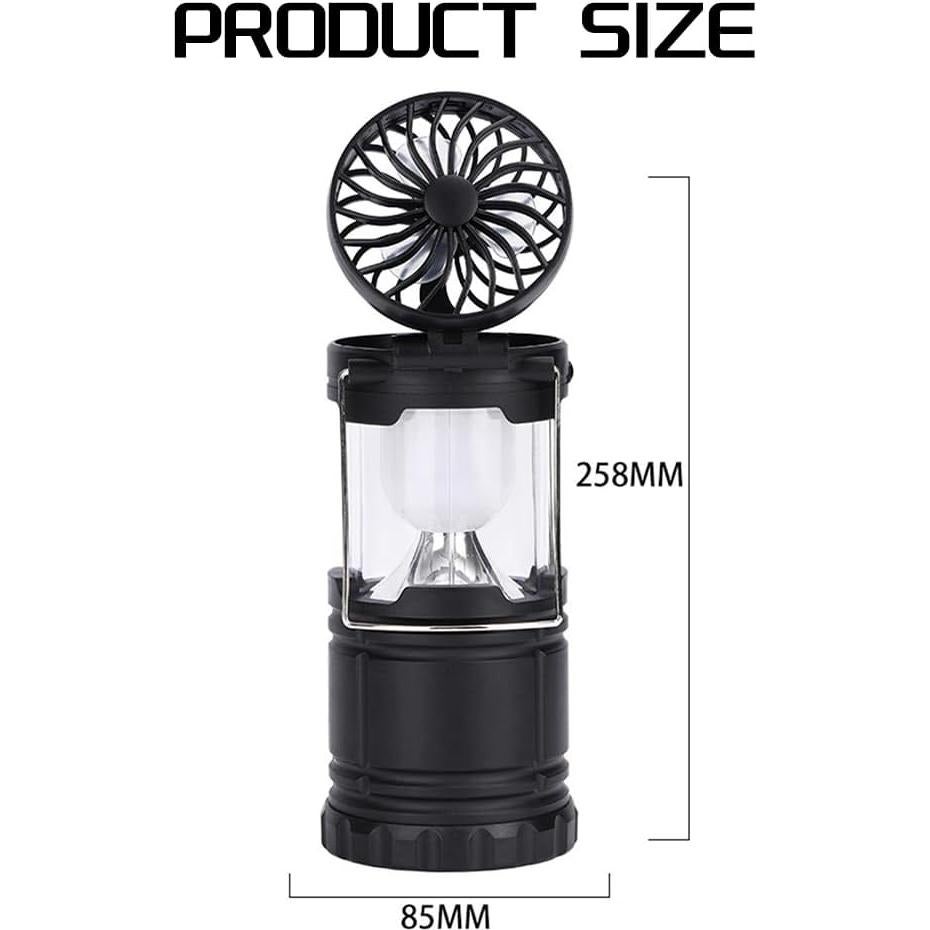 Linterna LED Viodmss con Ventilador para Camping 250 Lúmenes