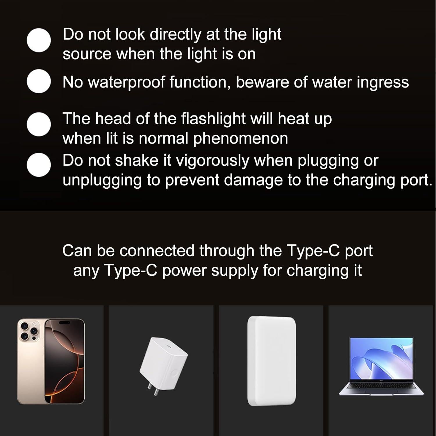 LED Outdoor Torch - Rechargeable Handheld Pocket Flashlight - Super Bright Waterproof Light | for Camping | Hiking | Adventures Walking | Garage | Preparedness | Survival Kit | Travel