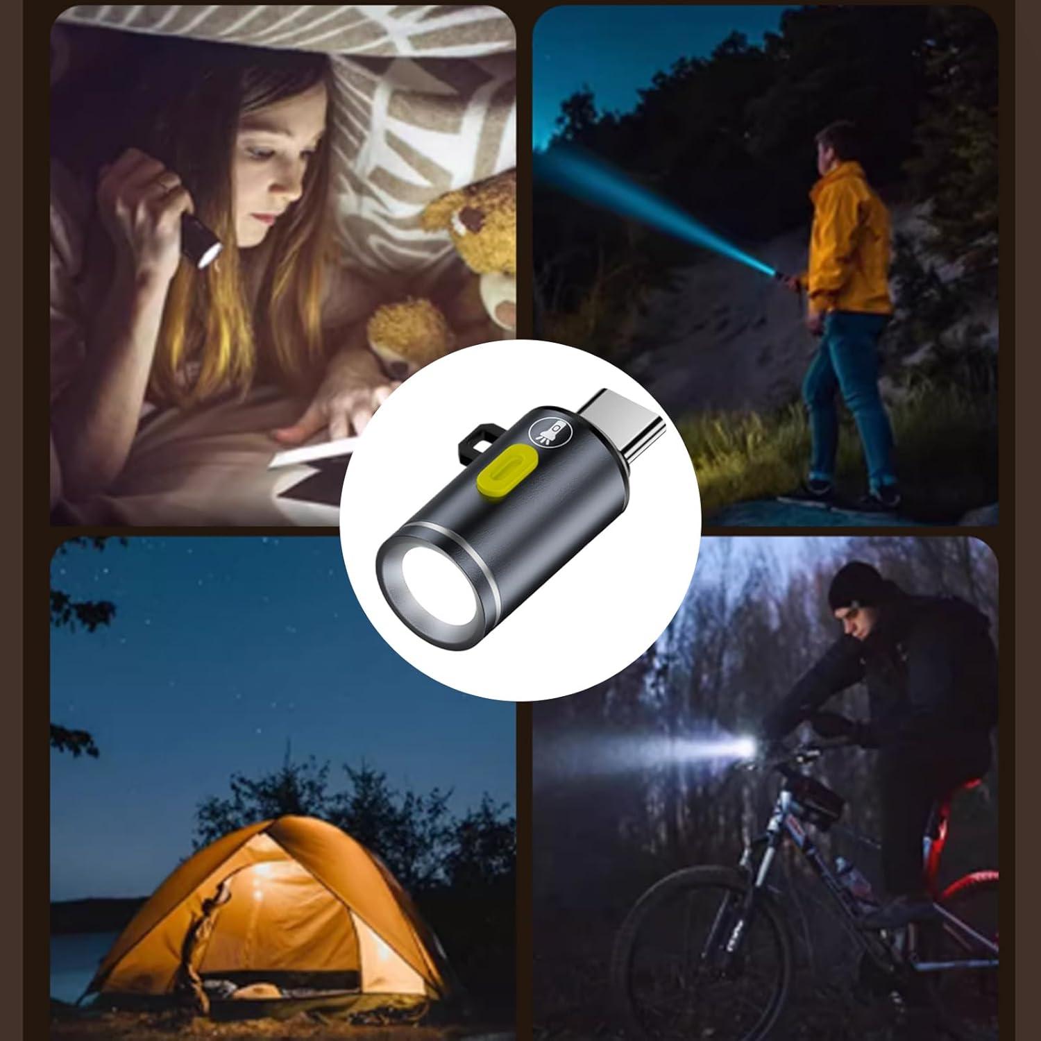 LED Outdoor Torch - Rechargeable Handheld Pocket Flashlight - Super Bright Waterproof Light | for Camping | Hiking | Adventures Walking | Garage | Preparedness | Survival Kit | Travel
