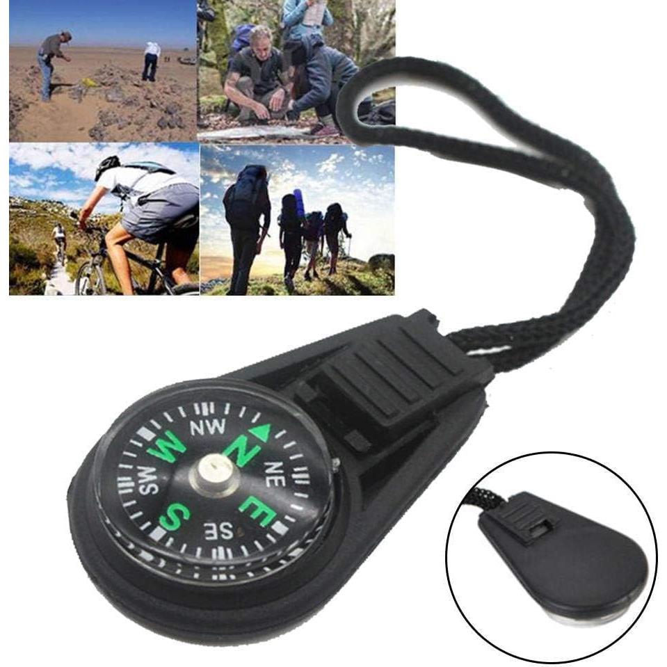 Paquete de 2 Brújulas Mini Portátiles Haohaiblooms - Llenadas de Líquido para Senderismo y Camping