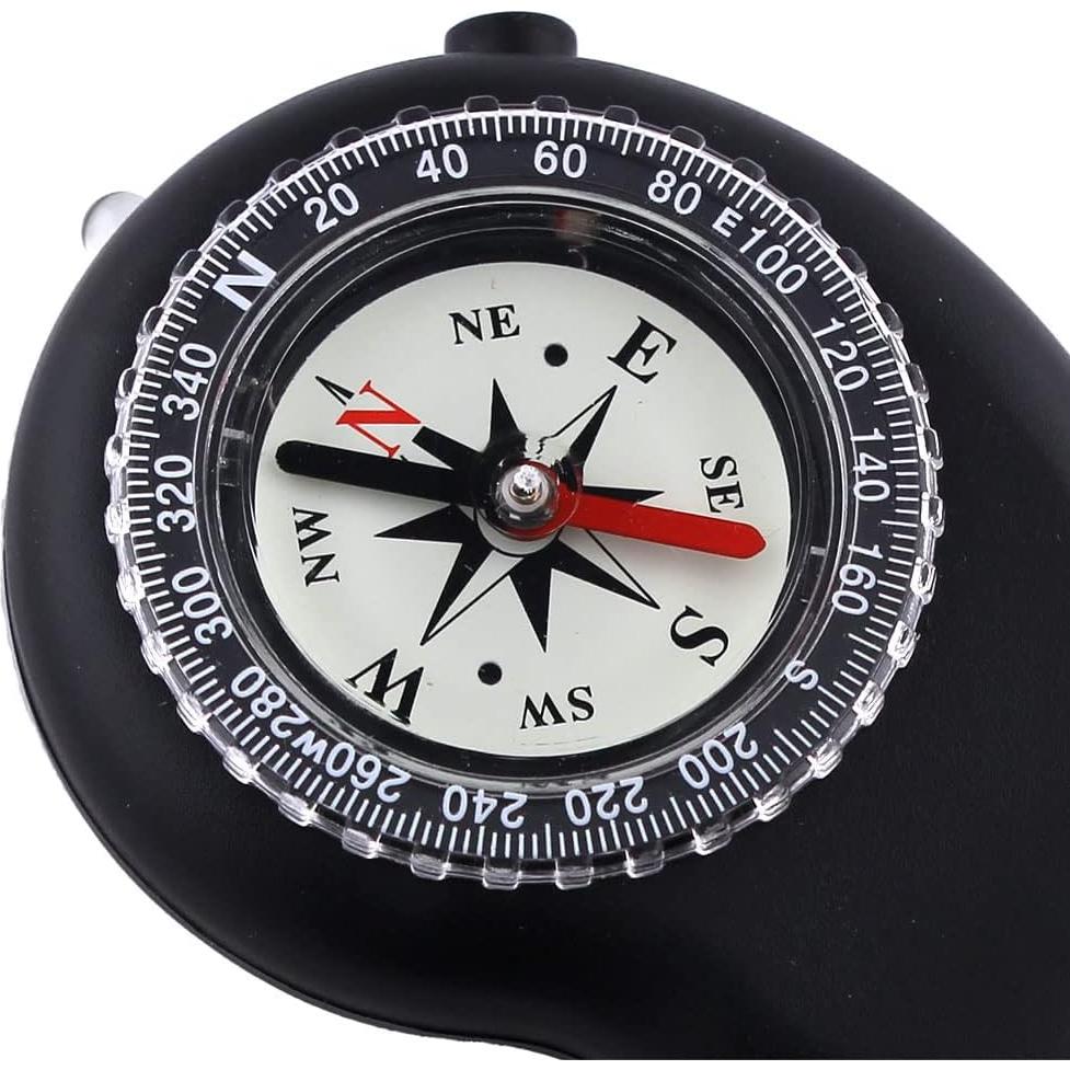Brújula 3-en-1 Skywalker con Linterna LED y Cordón Negro