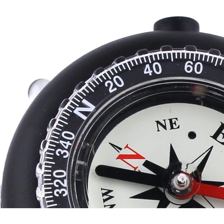 Brújula 3-en-1 Skywalker con Linterna LED y Cordón Negro