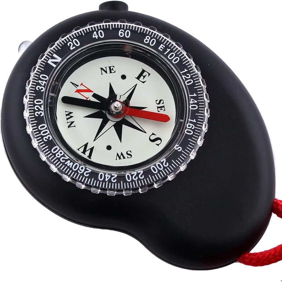 Brújula 3-en-1 Skywalker con Linterna LED y Cordón Negro