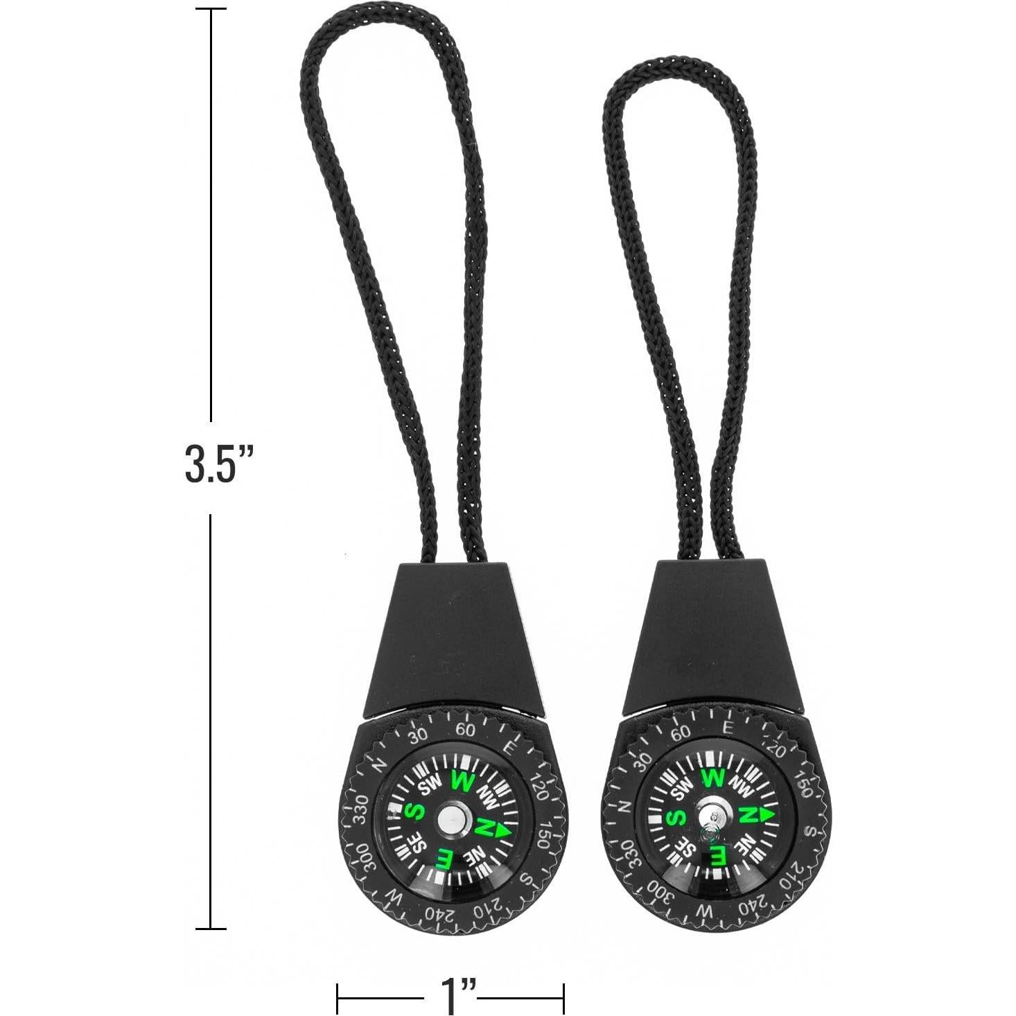 Brújula de Tirador de Cremallera ASR Outdoor - 2 Piezas