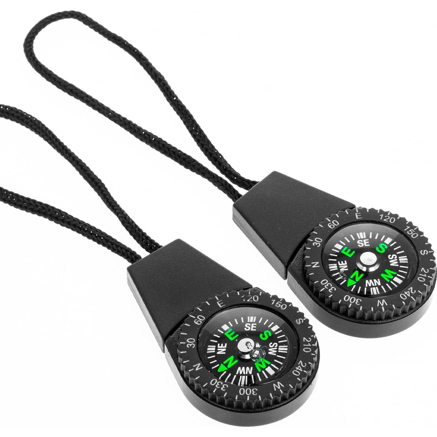 Brújula de Tirador de Cremallera ASR Outdoor - 2 Piezas