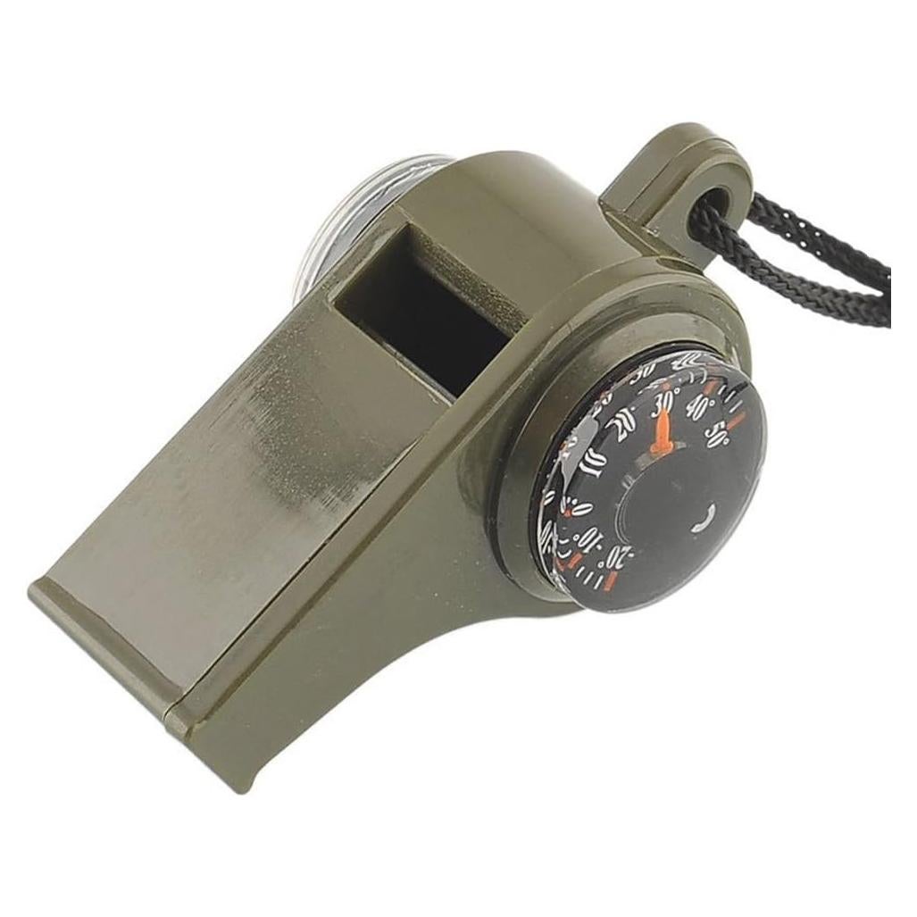 Silbato de Emergencia TTSAM 3 en 1 con Brújula y Termómetro