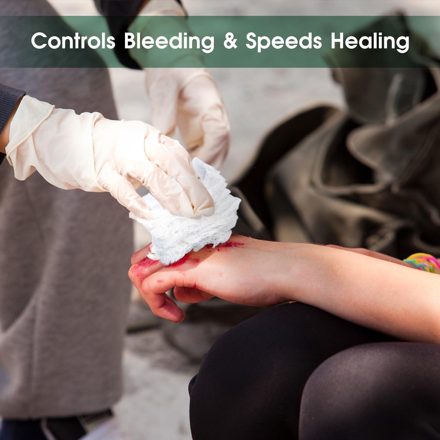 8 Paquetes de Gasa Comprimida Estéril SuccorWare 11.43 cm x 3.81 m