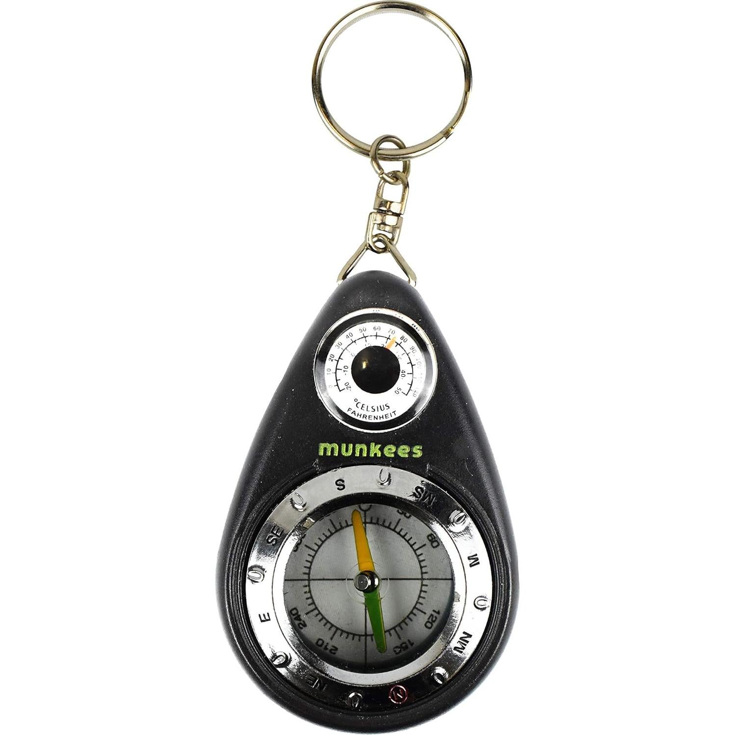 Llave Brújula y Termómetro AceCamp 6.35 cm para Camping