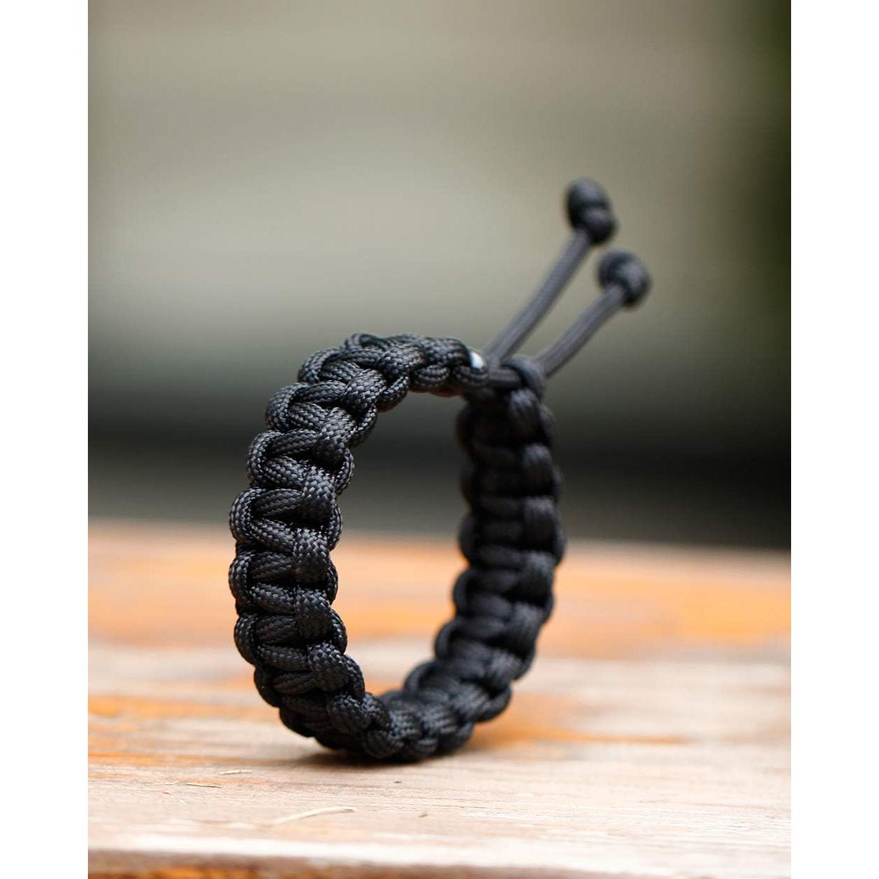 Pulseras de Supervivencia Jewever Paracord Ajustables Juego de 2