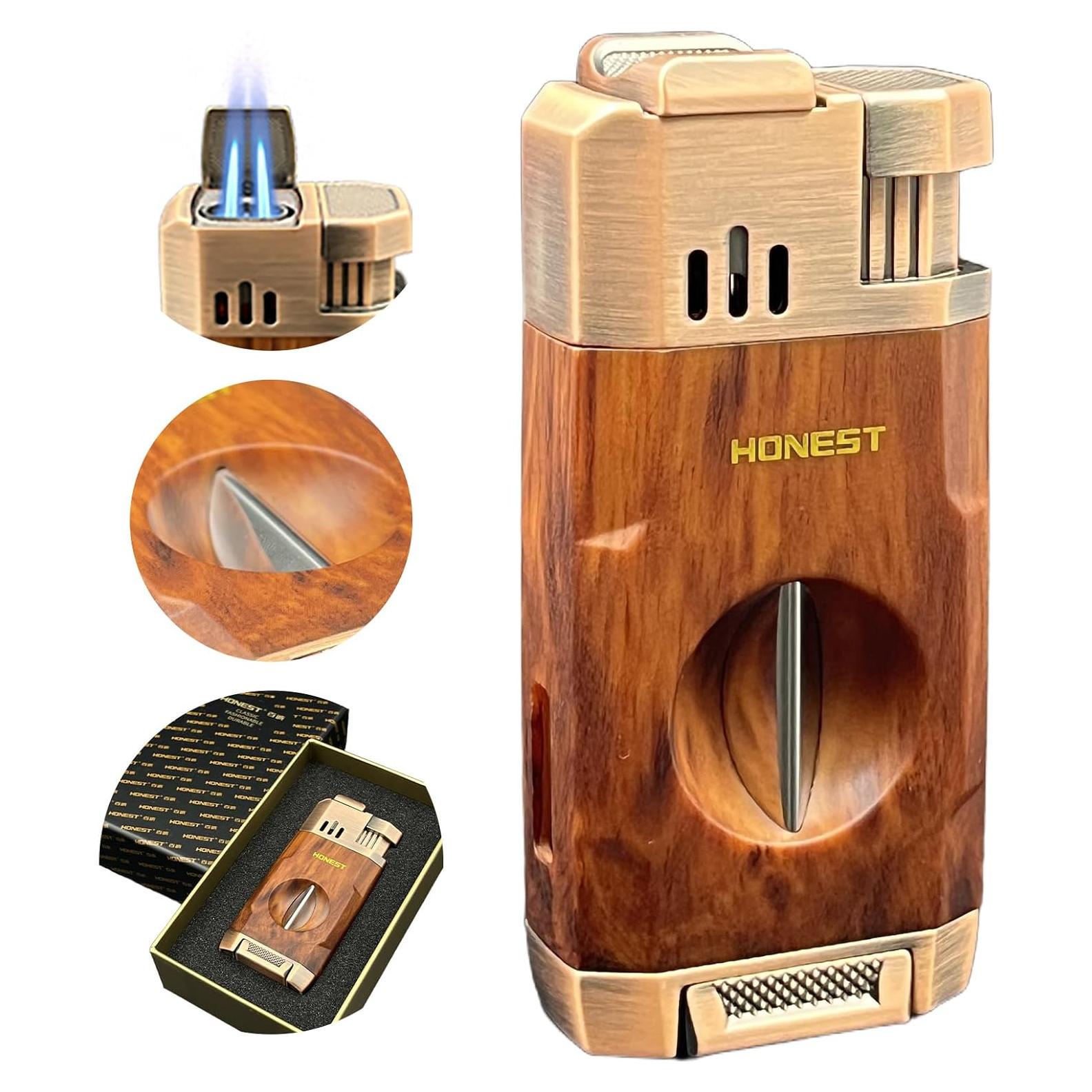 Encendedor Doble Llama Jet Tavlorionx Recargable Butano 8.6cm