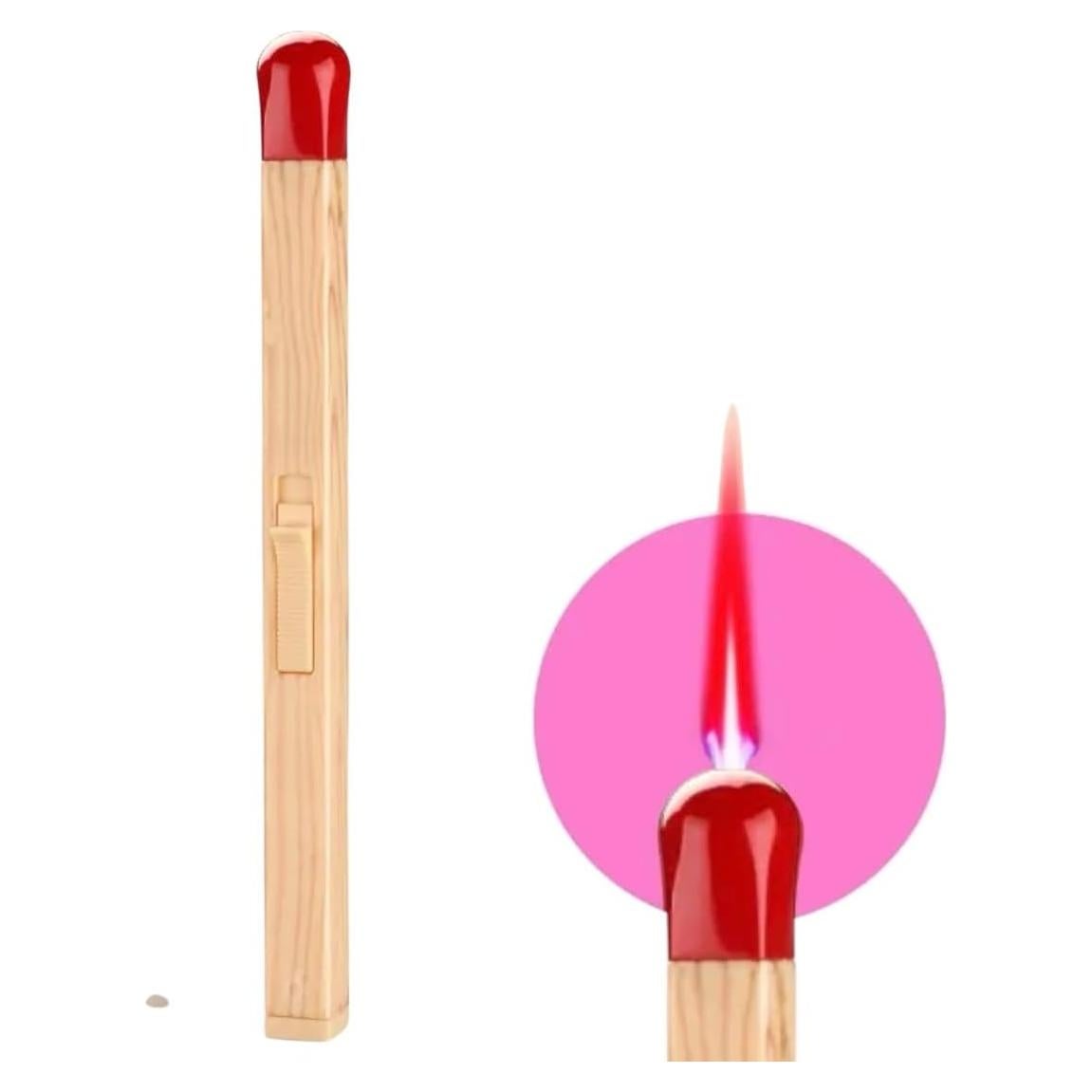 Encendedor Recargable NIVEK Gigante Butano Color Madera