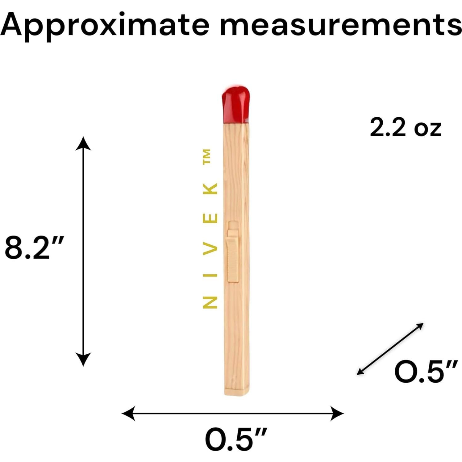 Encendedor Recargable NIVEK Gigante Butano Color Madera