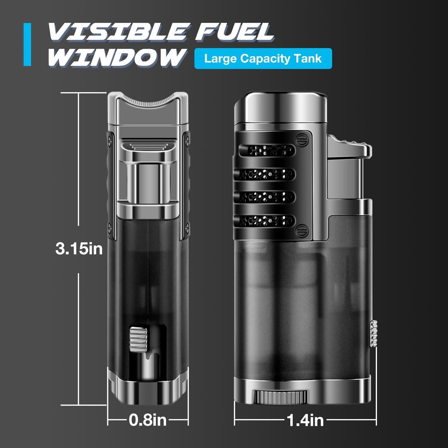 Encendedor Recargable LcFun Triple a Prueba de Viento - Paquete 2