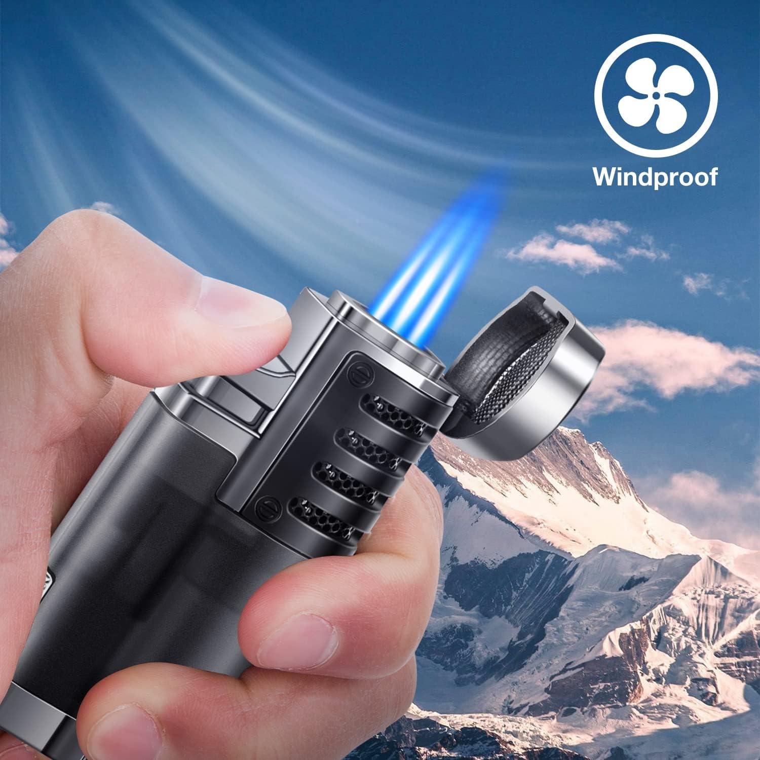 Encendedor Recargable LcFun Triple a Prueba de Viento - Paquete 2