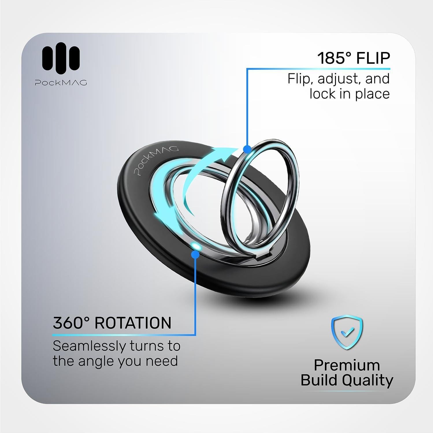 Soporte Magnético PockMAG para Teléfonos - Rotación 360°