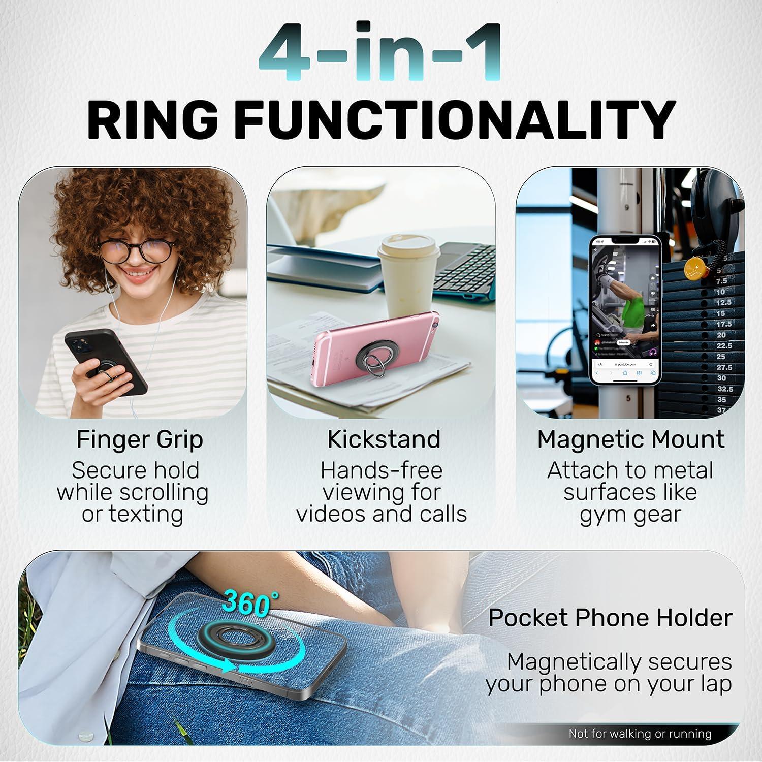 Soporte Magnético PockMAG para Teléfonos - Rotación 360°