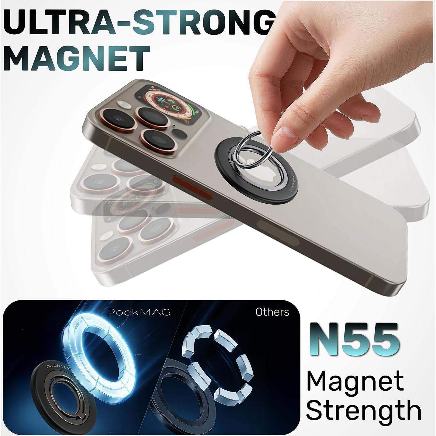 Soporte Magnético PockMAG para Teléfonos - Rotación 360°