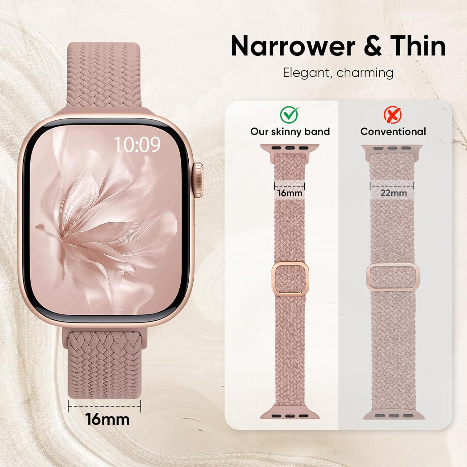 Paquete de 5 bandas elásticas Osochic para Apple Watch 38-49mm