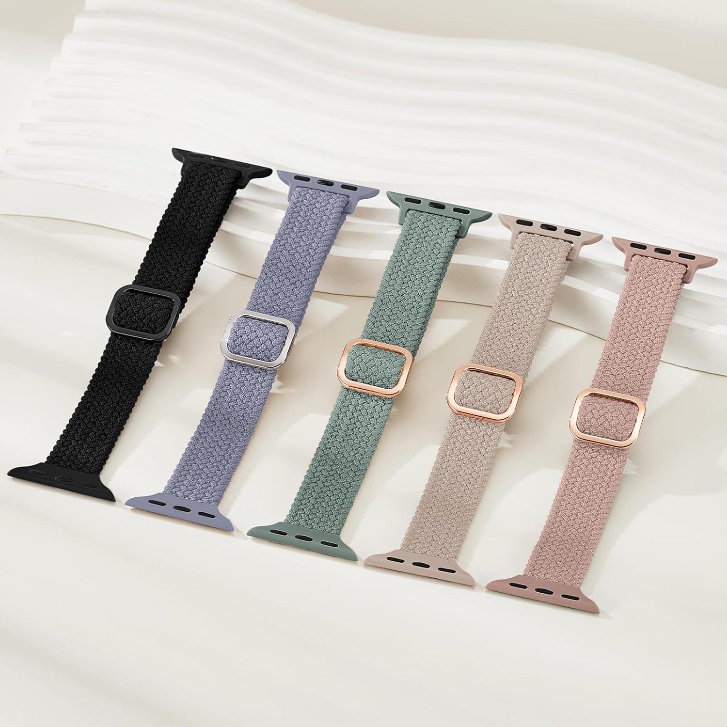 Paquete de 5 bandas elásticas Osochic para Apple Watch 38-49mm