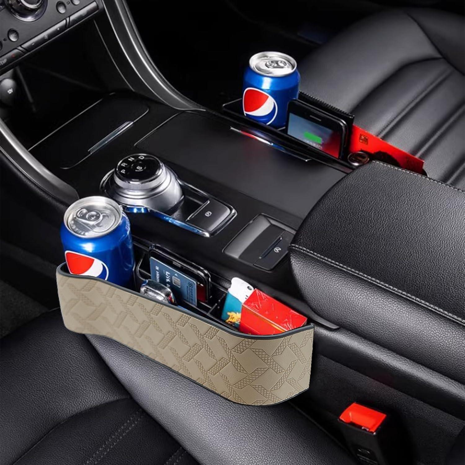 Organizador de Espacio entre Asientos Yuuaao Beige 2 Piezas