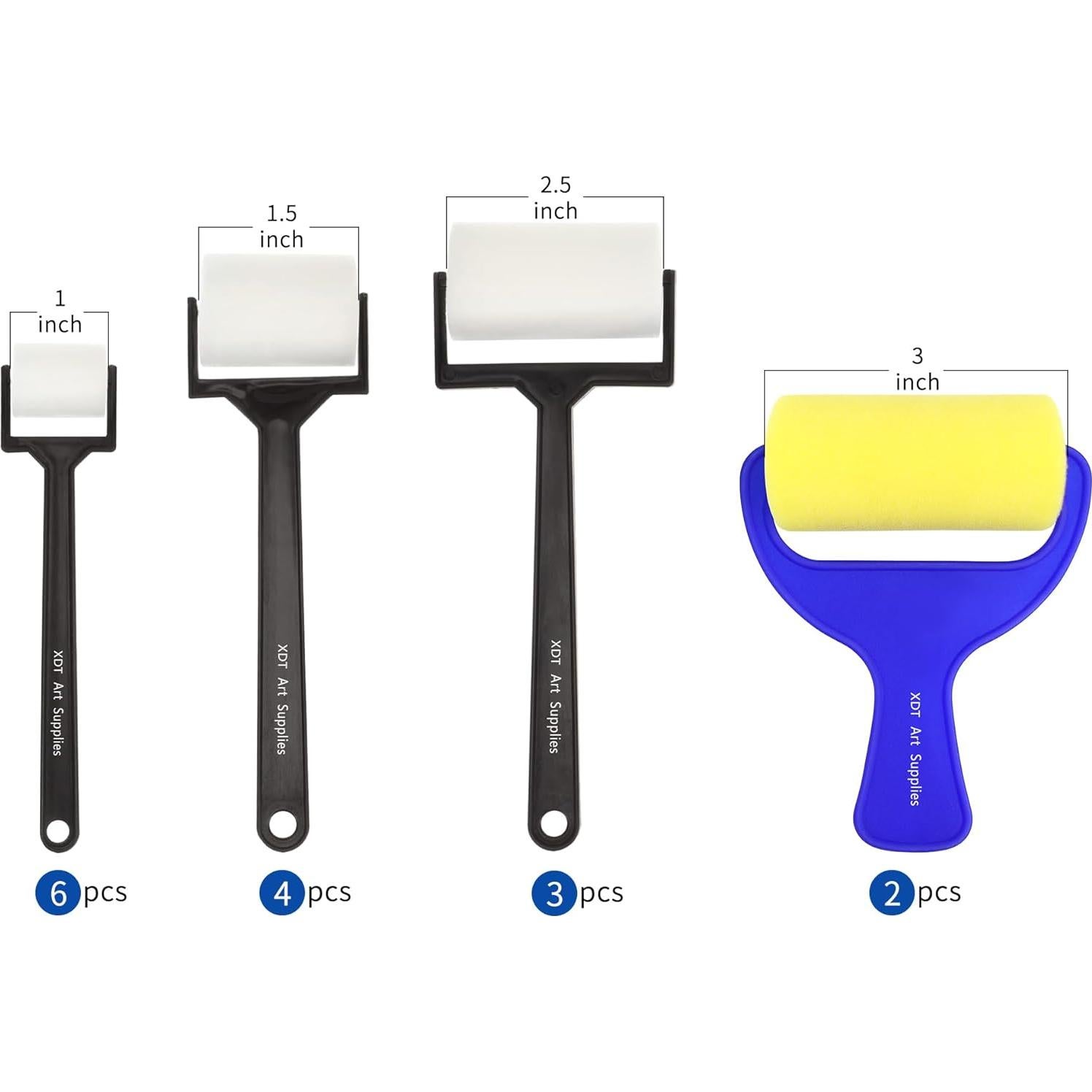 Juego de Rodillos de Esponja para Pintura XDT 15 Piezas